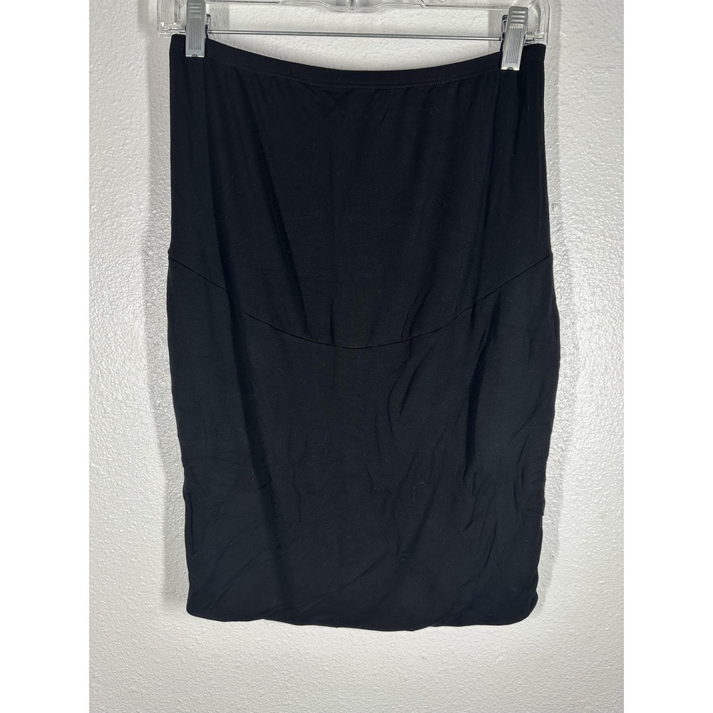Tart Maternity Skirt Womens Medium‎ Black Pencil Tube Bodycon Stretch Pull On